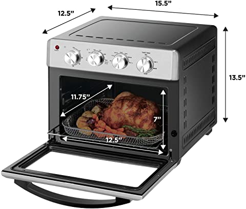 Chefman Air Fryer Toaster Oven dimensions