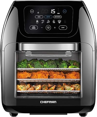 CHEFMAN Multifunctional Digital Air Fryer with stainless steel basket